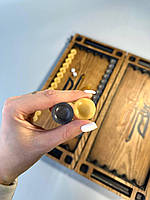 Нарди дерев'яні подарунокві з епоксидною смолою Козацькому роду - нема переводу 48×24см, фото 4