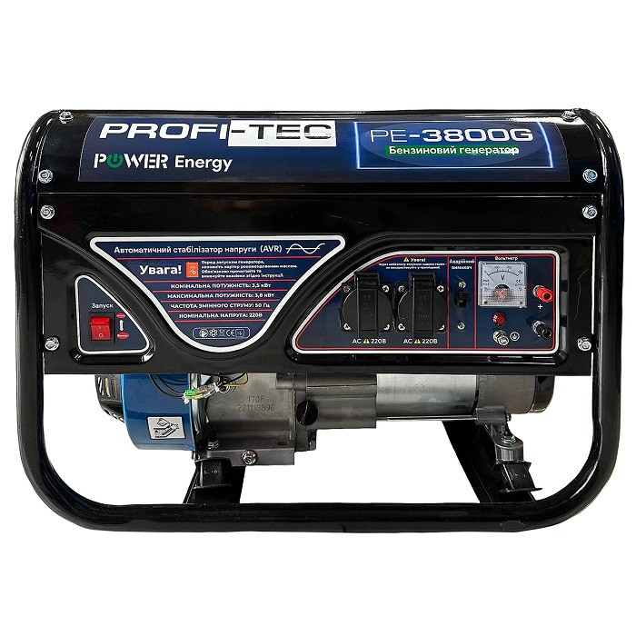 Бензиновий генератор PROFI-TEC PE-3800G (3.8 кВт, ручний стартер)