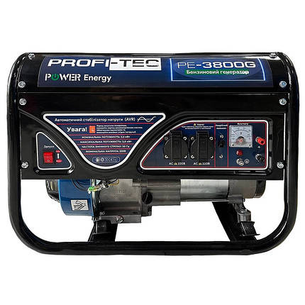 Бензиновий генератор PROFI-TEC PE-3800G (3.8 кВт, ручний стартер), фото 1