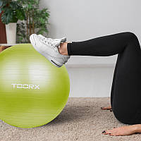 Мяч для фитнеса Toorx Gym Ball 65 см салатовый для занятий спортом и фитнесом в домашних условиях