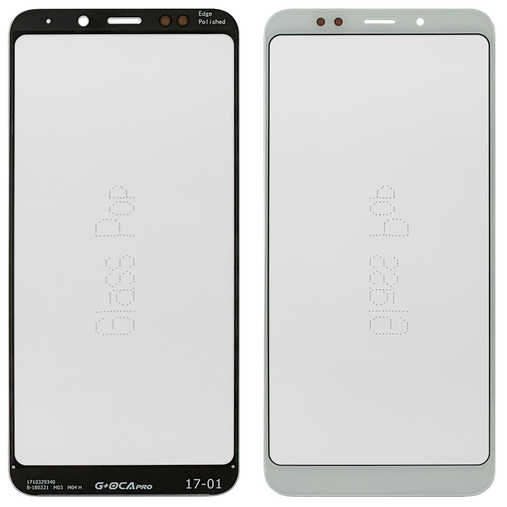 Скло дисплея Xiaomi Redmi Note 5, Note 5 Pro біле OCA Pro з плівкою, фото 1