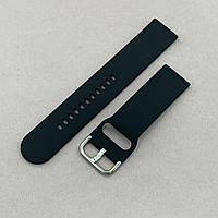 Ремінець силіконовий 20 мм для Huawei Watch GT2 42 mm ремінець для смарт годинника чорний b0r