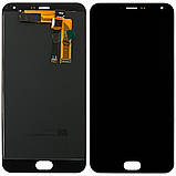 Дисплей (екран) Meizu M2 Note M571H з сенсором чорний, фото 3