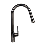 Змішувач для кухні з висувним виливом MONE Deluxe HILARY 7389389GR Gun Gray, фото 3