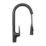 Змішувач для кухні з висувним виливом MONE Deluxe HILARY 7389389GR Gun Gray, фото 4