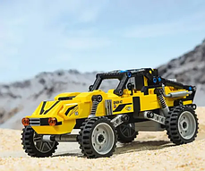Рухомий конструктор 637 деталей "Qman 42108" 3в1 вантажівка, позашляховик і баггі., фото 2