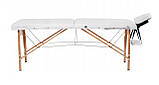 Складаний масажний стіл I-Coucou білий із дерева, фото 3