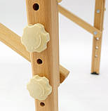 Складаний масажний стіл I-Coucou білий із дерева, фото 8