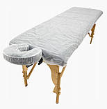 Складаний масажний стіл I-Coucou білий із дерева, фото 9