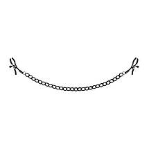 Затискачі для сосків Bedroom Fantasies Nipple Clamps with Chain - Black, фото 3