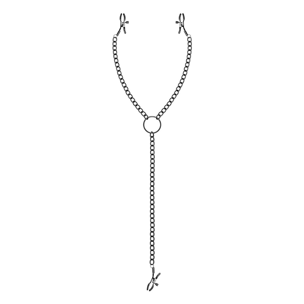 Затискачі для сосків та клітора Bedroom Fantasies: Nipple & Clitoral Clamps, чорні