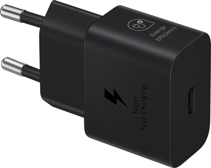 Мережевий зарядний пристрій на 1 гн usb type C, 25W, чорний