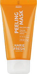 Маска-пілінг з AHA , BHA і PHA кислотами для всіх типів шкіри Marie Fresh Peeling Mask 50 мл