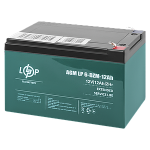 Тяговий свинцево-кислотний AGM акумулятор LP 6-DZM-12 Ah