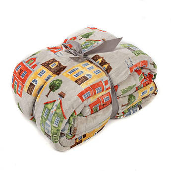 Плед із флісу із малюнком будинків Triora Centrotex