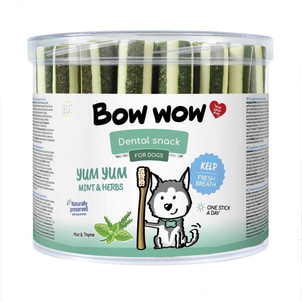 Ласощі для собак палички з м'ятою 12 см Bow wow Dental 35 шт/уп