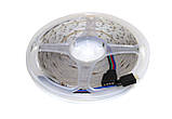 Світлодіодна стрічка LED 4 режиму, 16 кольорів RGB+White SMD 3528, пульт, фото 10
