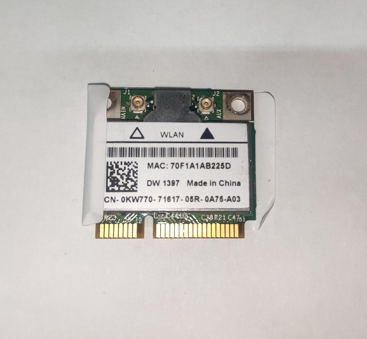 Б/в, Wi-Fi модуль, адаптер, для ноутбука, Intel, Broadcom, Atheros, 54 mbps, miniPCI-e, half size