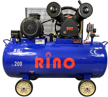 Компресор Rino ZC HM-V-0.48/200L: потужність 3,75 кВт та ресивер на 200 л