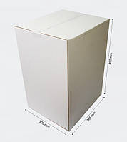 Коробка картонная 4 клапанная 365*300*490 белая