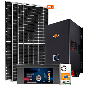 Сонячна електростанція (СЕС) 2.5kW АКБ 3.3kWh (літій) 140 Ah Преміум