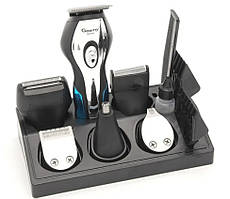 Машинка для стрижки Geemy GM-562 мультитриммер 11 в 1 з насадками для ушей і носа