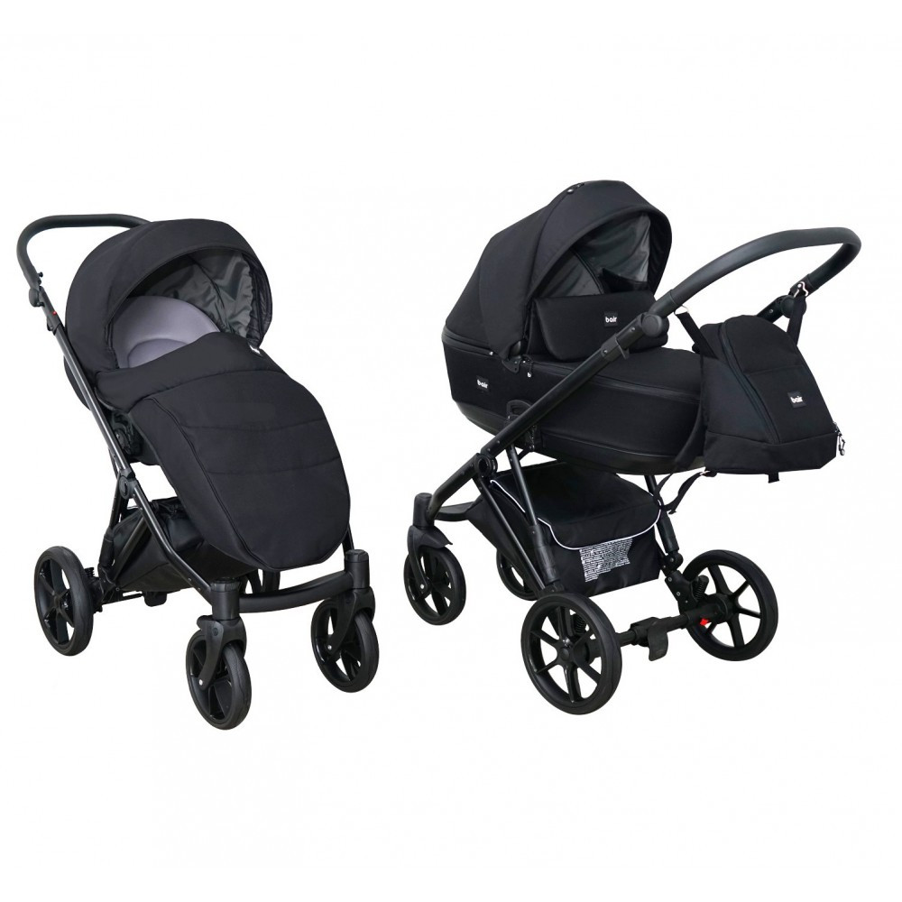 Коляска 2 в 1 Mikrus Tokyo MT 02 чорна