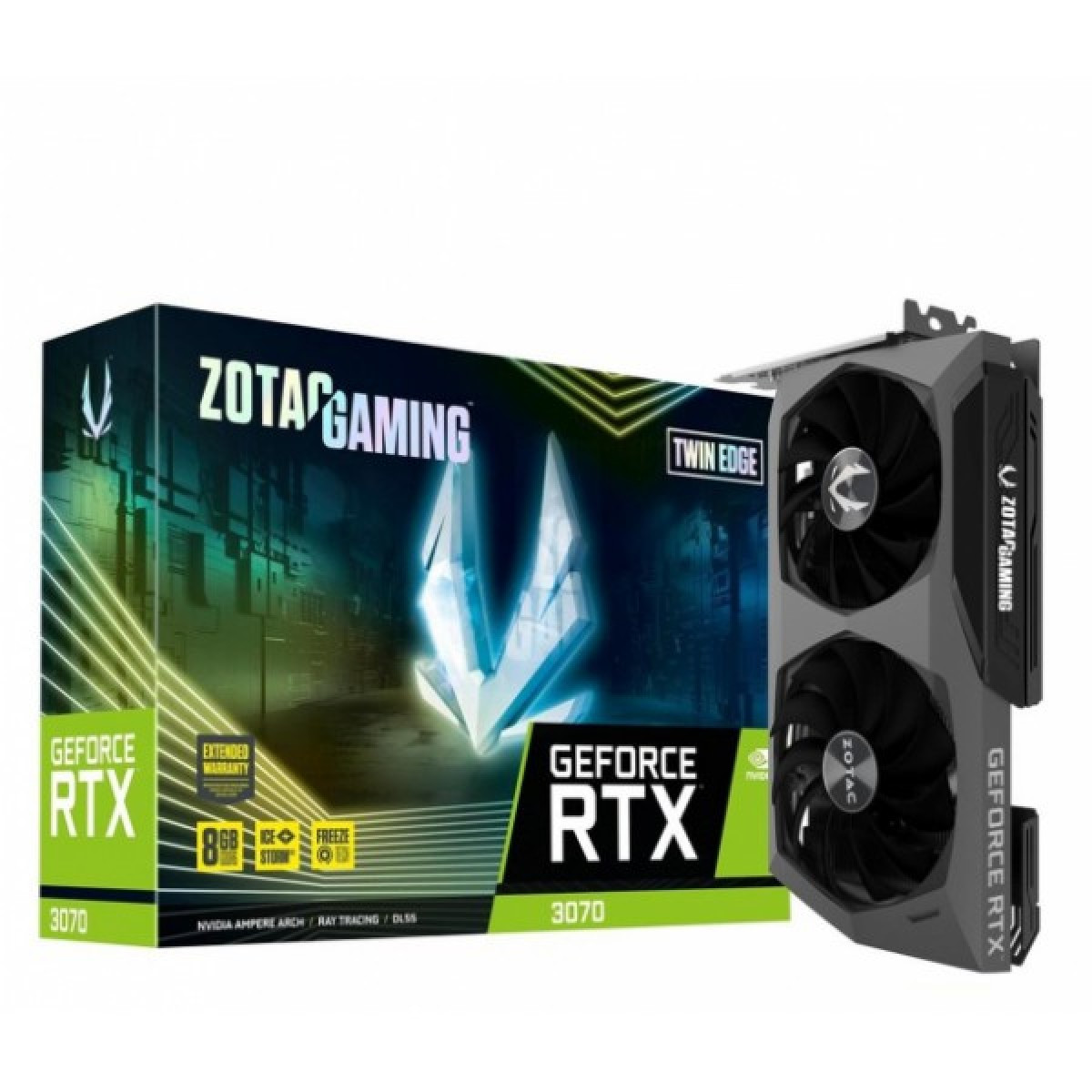 Игровая видеокарта Zotac GAMING GeForce RTX 3070 Twin Edge LHR (ZT-A30700E-10PLHR) для ПК - фото 1 - id-p2038110363