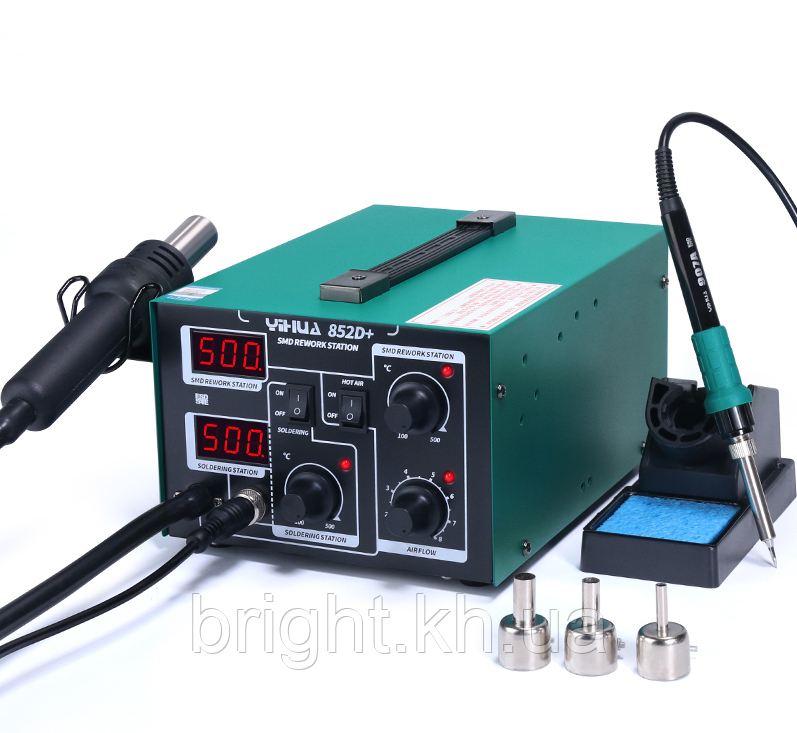Паяльна станція Yihua 852D+ компресійна, фото 1