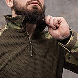 Флісова (вафелька) бойова сорочка Grifon Ubacs(Убакс) мультикам ріп-стоп, фото 2