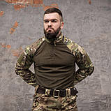 Флісова (вафелька) бойова сорочка Grifon Ubacs(Убакс) мультикам ріп-стоп, фото 8