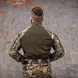 Флісова (вафелька) бойова сорочка Grifon Ubacs(Убакс) мультикам ріп-стоп, фото 6