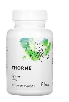 Лізин L-lysine Thorne Research, 500мг 60 капсул