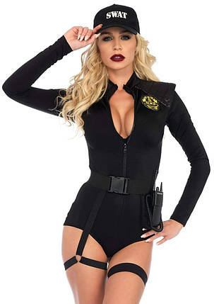 Костюм Поліцейської SWAT Team Babe Leg Avenue XS, фото 1