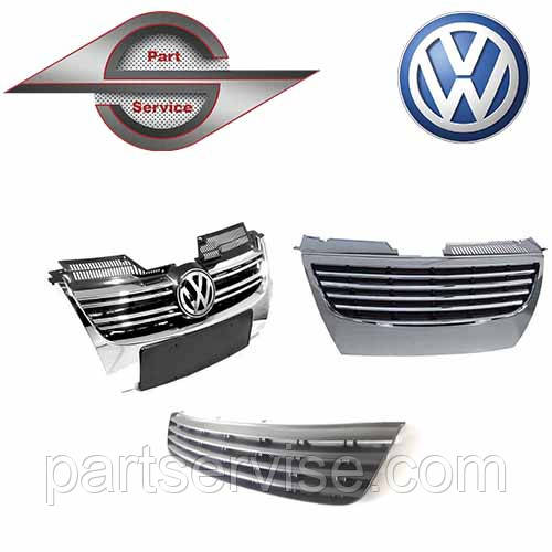 Решітка радіатора на Volkswagen фольксваген Caddy, Jetta, Polo, Bora, Golf, Passat, Transporter, Touareg...