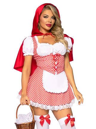 Костюм Червоної Шапочки М Leg Avenue Fairytale Miss Red, 2 предмети, червоний, фото 1