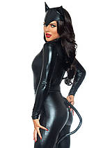 Костюм кішечки Leg Avenue Feline Femme Fatale, M, 3 предмети, чорний, фото 4