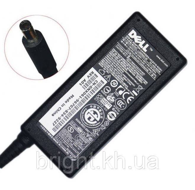 Блок живлення Dell 19V 3.34A (4.5 * 3.0), фото 1