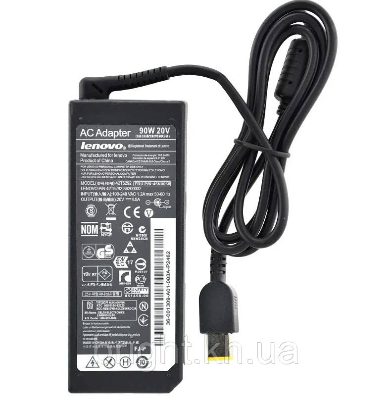 Блок живлення Lenovo 20V 4.5 A (size: USB Pin)