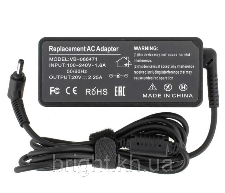 Блок живлення Lenovo 20V 2.25A (4.0 * 1.7)