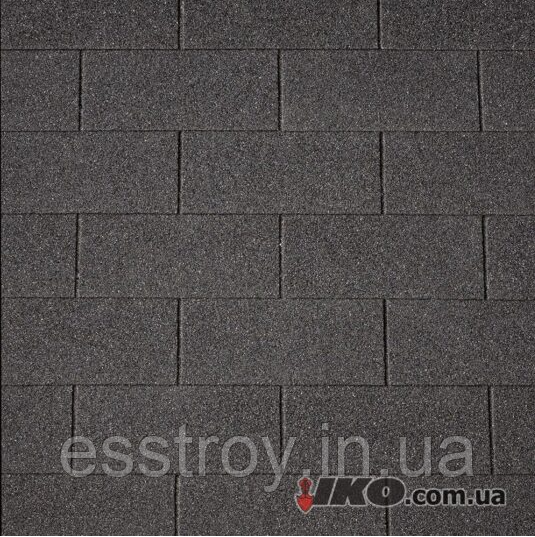 Бітумова черепиця IKO, модель Number One 3Tab (01) Black
