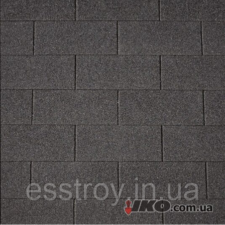Бітумова черепиця IKO, модель Number One 3Tab (01) Black, фото 1