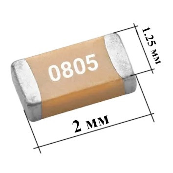 Конденсатор 0805 910pF 50V X7R (CL21B911KBCNNNC)