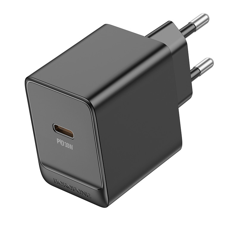Зарядний пристрій із швидкою зарядкою BOROFONE BAS15A |1Type-C, PD30W| Чорний