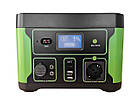 Зарядна станція XON 500Вт*год 500Вт LiFePO4 PowerStation Black/Green (PSXE050050G), фото 2