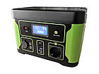 Зарядна станція XON 500Вт*год 500Вт LiFePO4 PowerStation Black/Green (PSXE050050G), фото 3