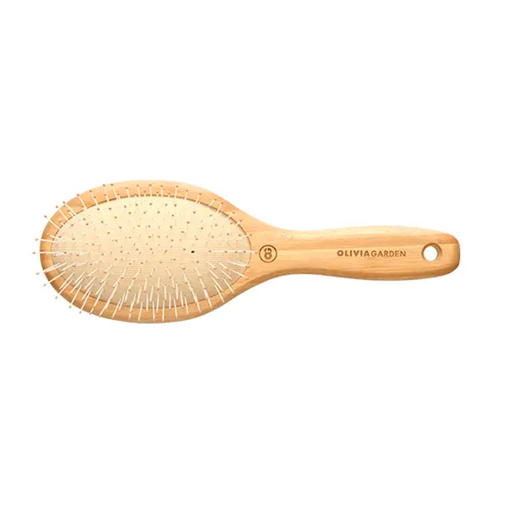 Щітка для волосся бамбукова овальна Olivia Garden Healthy Hair Oval Vent Epoxy Eco-Friendly Bamboo Brush 1032