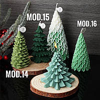 Молд для свічки «Новорічна ялинка мод.16», 1 шт. Дуже м'який та еластичний силікон