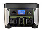 Зарядна станція XON 500Вт*год 500Вт LiFePO4 PowerStation LiFePO4/Grey/Green (PSXE050050S), фото 2