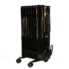 Масляний радіатор обігрівач 11 ребер Volteno 2500 Вт VO0157 чорний